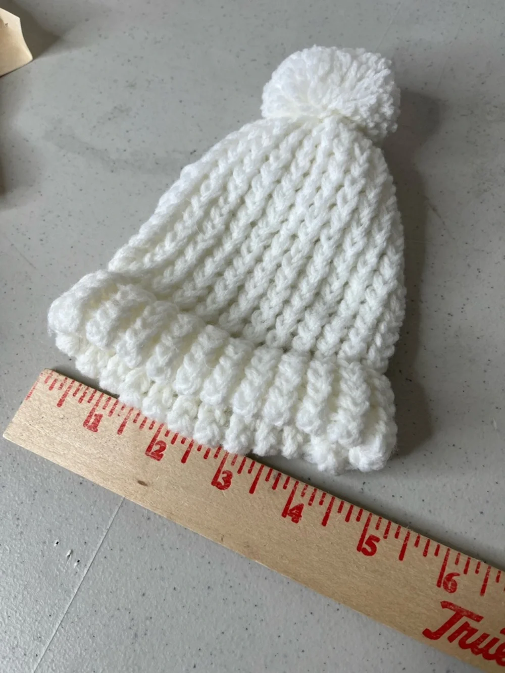 hand made cozy white